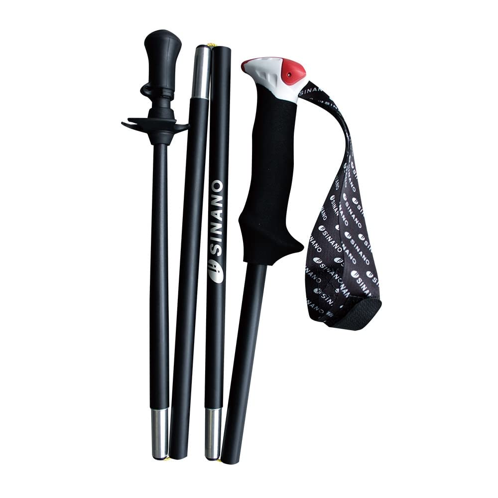 Shinano Trail Running Poles Black Trail Running 22140BK 110cm 14.0