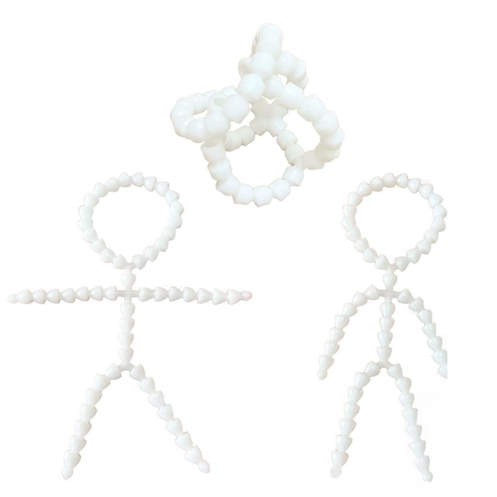 Sac Taske Plush Skeleton with Movable Parts, Handmade Toy Skeleton (20cm, Set of 3)