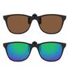 2/6pcs Clip On Sunglasses Men Women Car Driver Goggles UV400 Sun Glasses Anti Glare Vintage Square Glasses Oculos