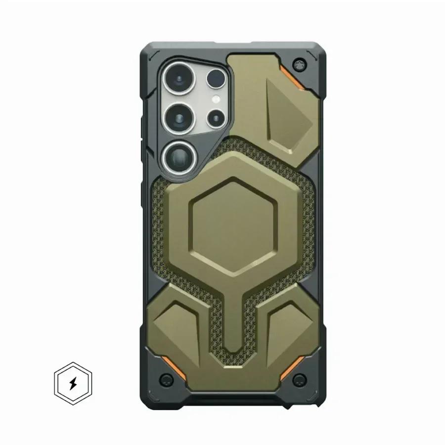 

Чехол Monarch Pro Magnetic KEVLAR для SamsungS25 Ultra S23 S24 Plus Magnet Military Rugged Armor Shockproof Magsafe Protect Cover Galaxy S25Ultra зелёный