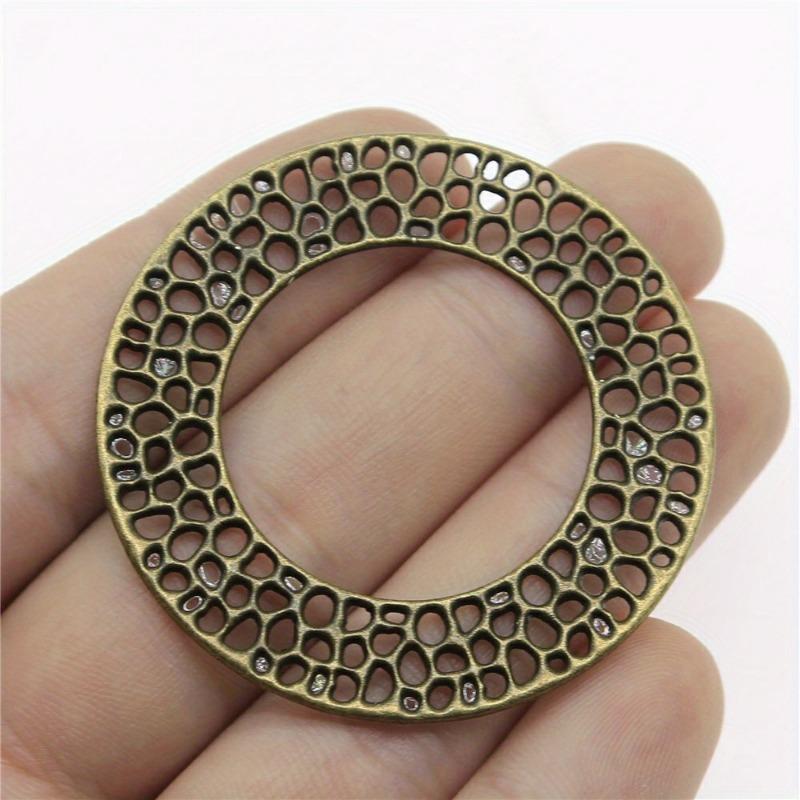4pcs 49x49mm Charms Wreath Big Round Circle Pendants Alloy DIY Jewelry Making Accessories