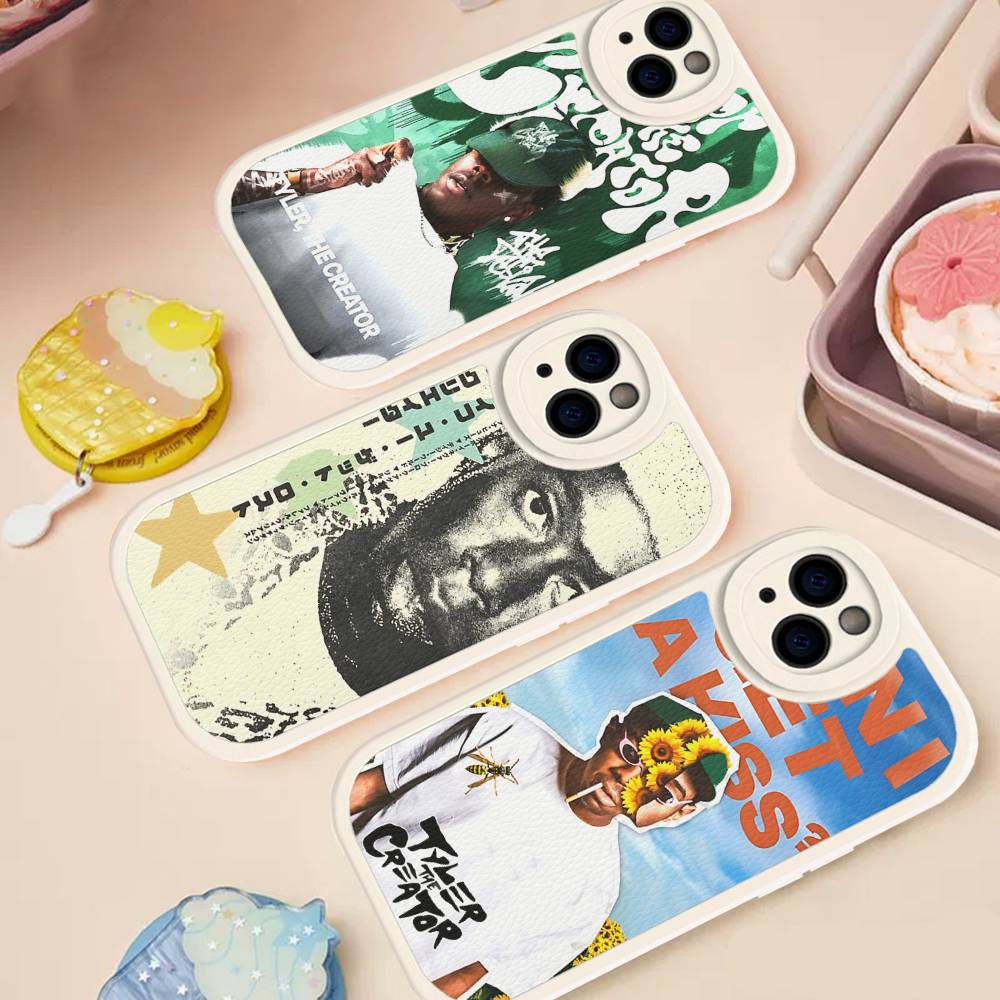 T-Tylers The Creator Rapper For IPhone 16 15 14 13 12 11 Pro Max Plus Leather Phone Cover