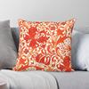 William Morris Iris Lilie Orange Kissenbezug Polyester Leinen Samt Muster Reißverschluss Dekoration Wurfkissenhülle Auto Kissenhülle x