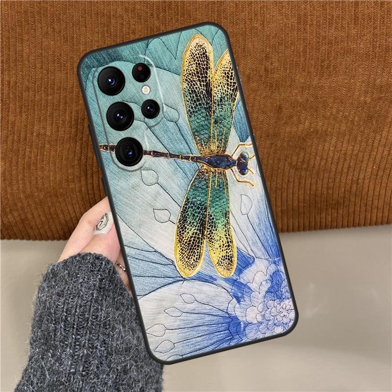 Dragonfly Phone Case For Samsung Galaxy S25 Ultra S9 S10 S20 FE S21 S22 S23 Plus S24 Ultra Back Cover