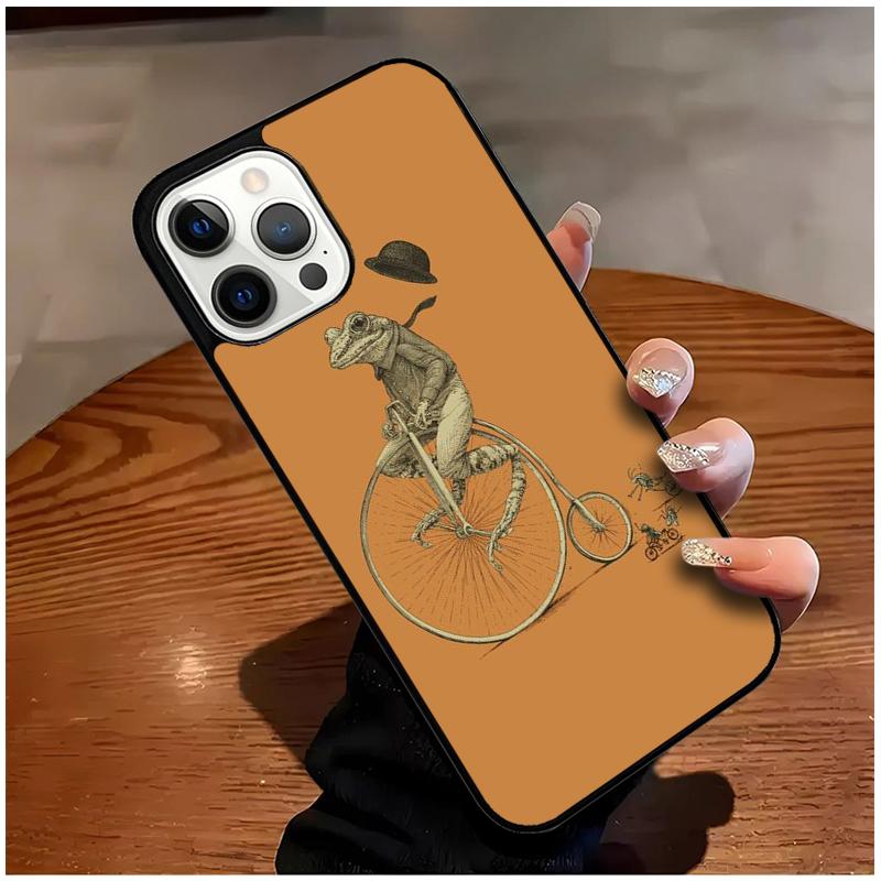 Vintage Retro Frog Mushrooms Phone Case For iPhone 17 Air 16 15 14 13 12 11 Pro Max Max Plus Bumper Case Cover