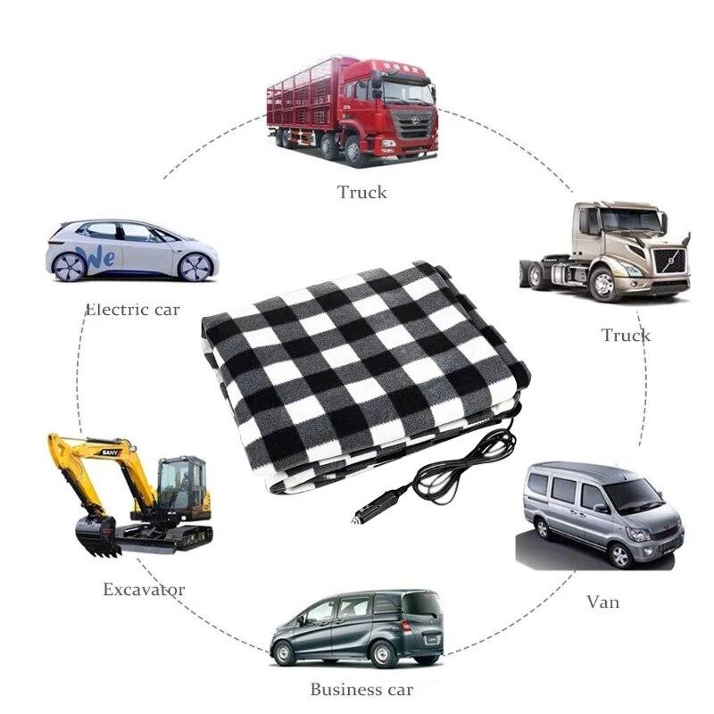 Car Electric Blanket 12V Electric Blanket Warm Bed Heater Thermostat Electric Mattress Heating Blanket Warmer Heater 100*60cm