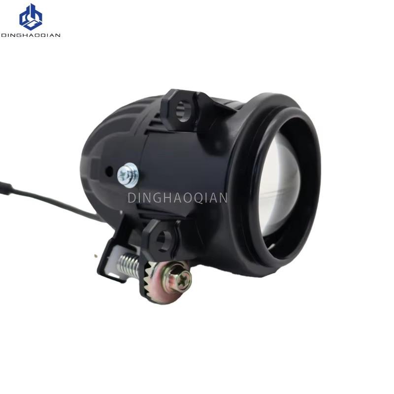 2.0 Universal Bi-led Fog Lights HD Lens White Light Yellow Light 12V Car LED Fog Lamps Projector Lens Waterproof