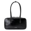 Bowling Bag for Women Genuine Leather Shoulder Bag Underarm Tote Handbag Large Capacity Versatile 30x16x9cm