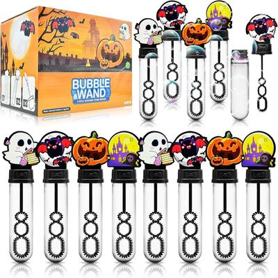 Lot de 24 Baguettes à Bulles d'Halloween pour Enfants - Fantôme Effrayant, et Motifs, Garnitures de Sacs Cadeaux, Cadeaux d'Anniversaire, Prix de Carnaval\4.5ml