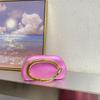 Acrylic Mini Clutch Bag With Metal Handle Vintage Style Evening Purse Crossbody Shoulder Women