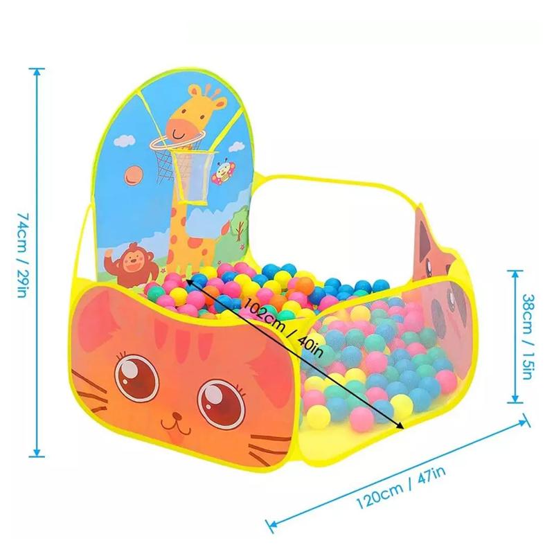 1.2M Ball Pool with Basket Children Toy Indoor Ocean Ball Pit Playpen Tent Outdoor Toys for Children Ballenbak Dropshipping