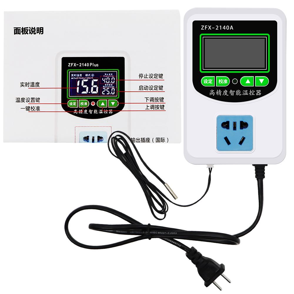 

ZFX-2140A High Precision Intelligent Thermostat Microcomputer Thermostat Temperature Controller Switch(US Plug) 2200W-3500W US Plug 110V белый