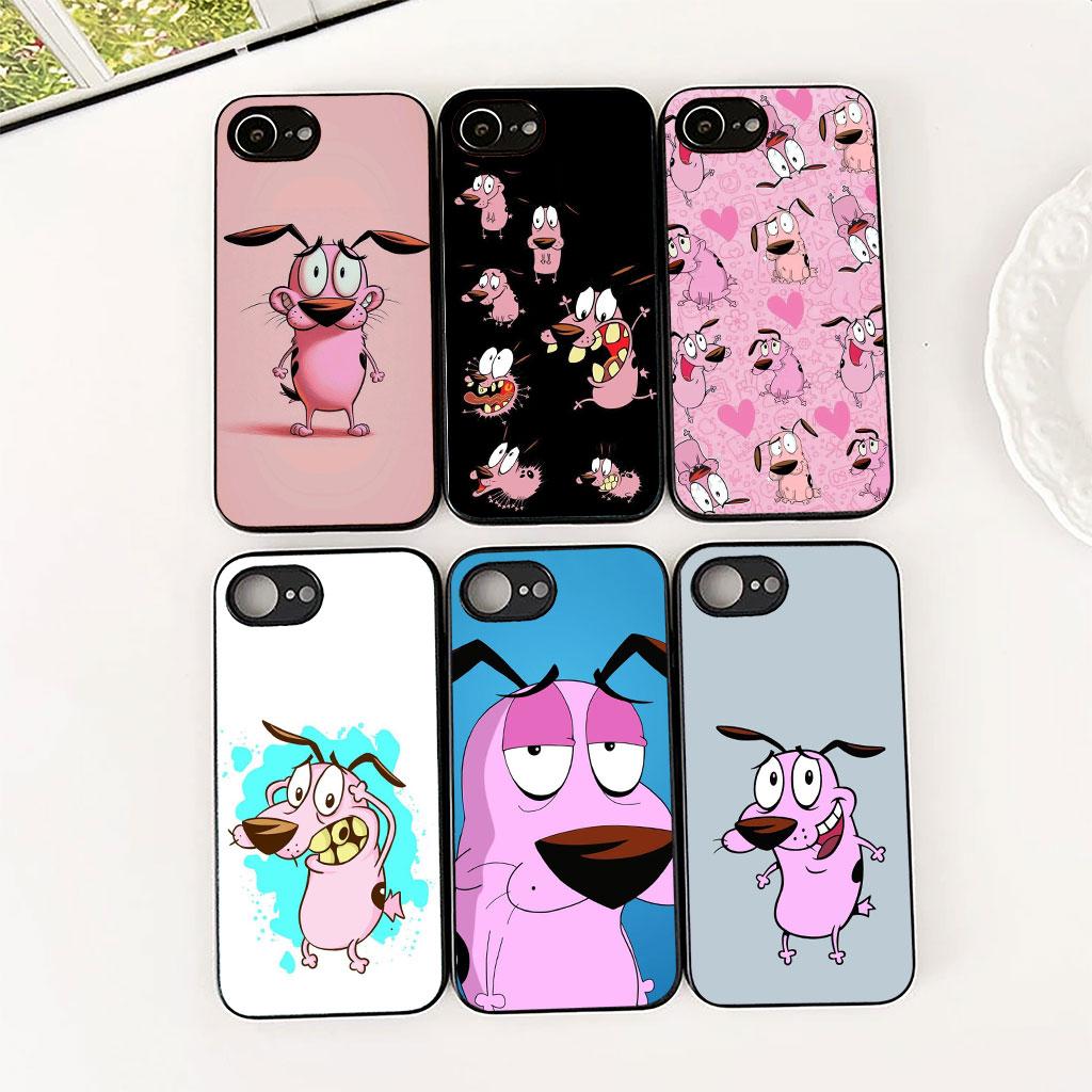 Phone Cover for Apple iPhone 17 Air 12 13 Pro Max Mini ProMax 7 + 8 Plus 7+ 8+ Soft Case Anime C-Courages C-Cowardlys Dog