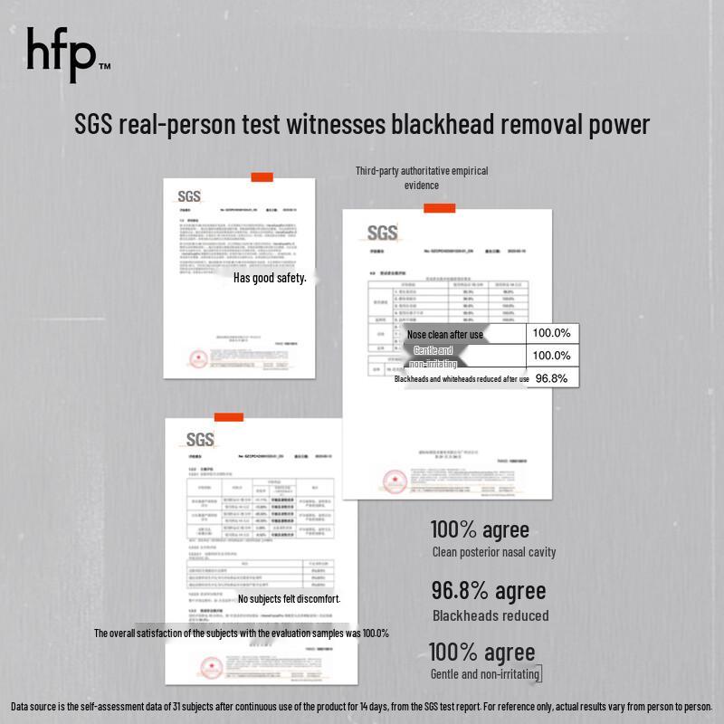 HomeFacialPro Lactobionic Acid Blackhead Removal Nose Strips