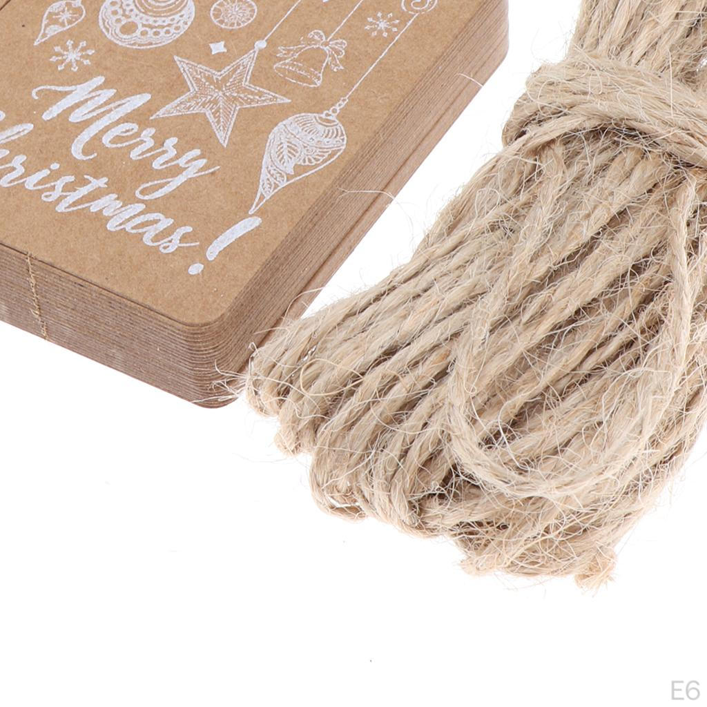 50pcs Christmas Gift Tags Luggage Tree Hanging Decoration