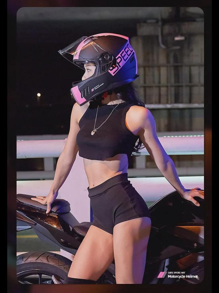 168 Dual Lens Electric Motorcycle Full Helmet