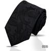 Men'S Premium Business Waterproof 8Cm Tie Polyester Trendy Sparkle 7.5Cm Pure Black Striped Hand Tie