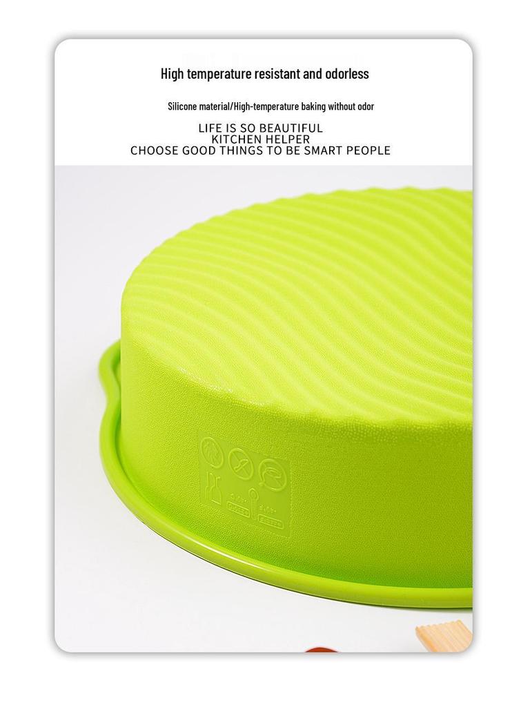 10-Inch Food Grade Silicone Chiffon Cake Mold - Easy Release Baking Tool