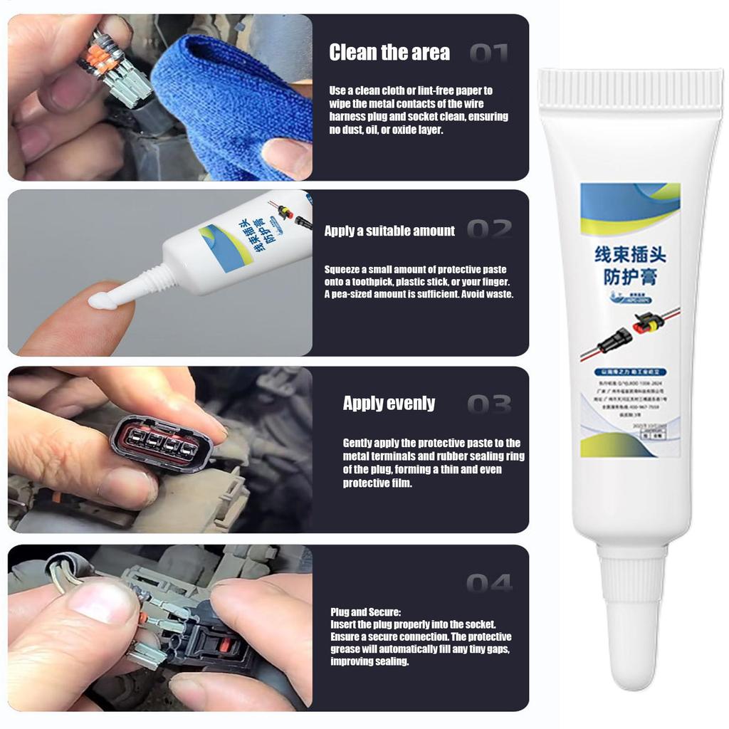 Battery Terminal Grease Electric Contact Grease Conductive Paste Electricity Compound Grease For Low Resistance Value Lubricatin