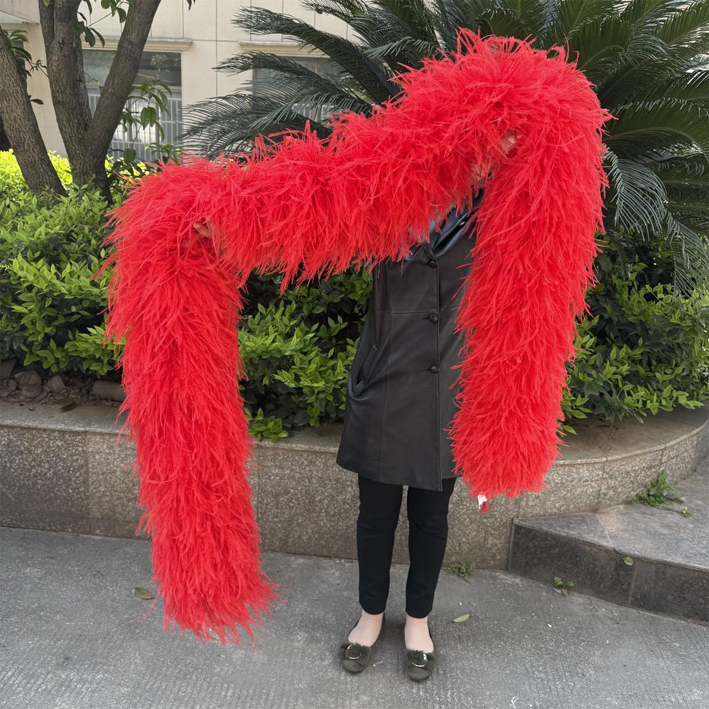DIY Weißer STRAUSSENFEDER boa 1 6 10 15 35lagig Straußenfeder boa Besatz Tanzkleid Hochzeit Basteln Halloween Kundenspezifische Lieferung auf Lager