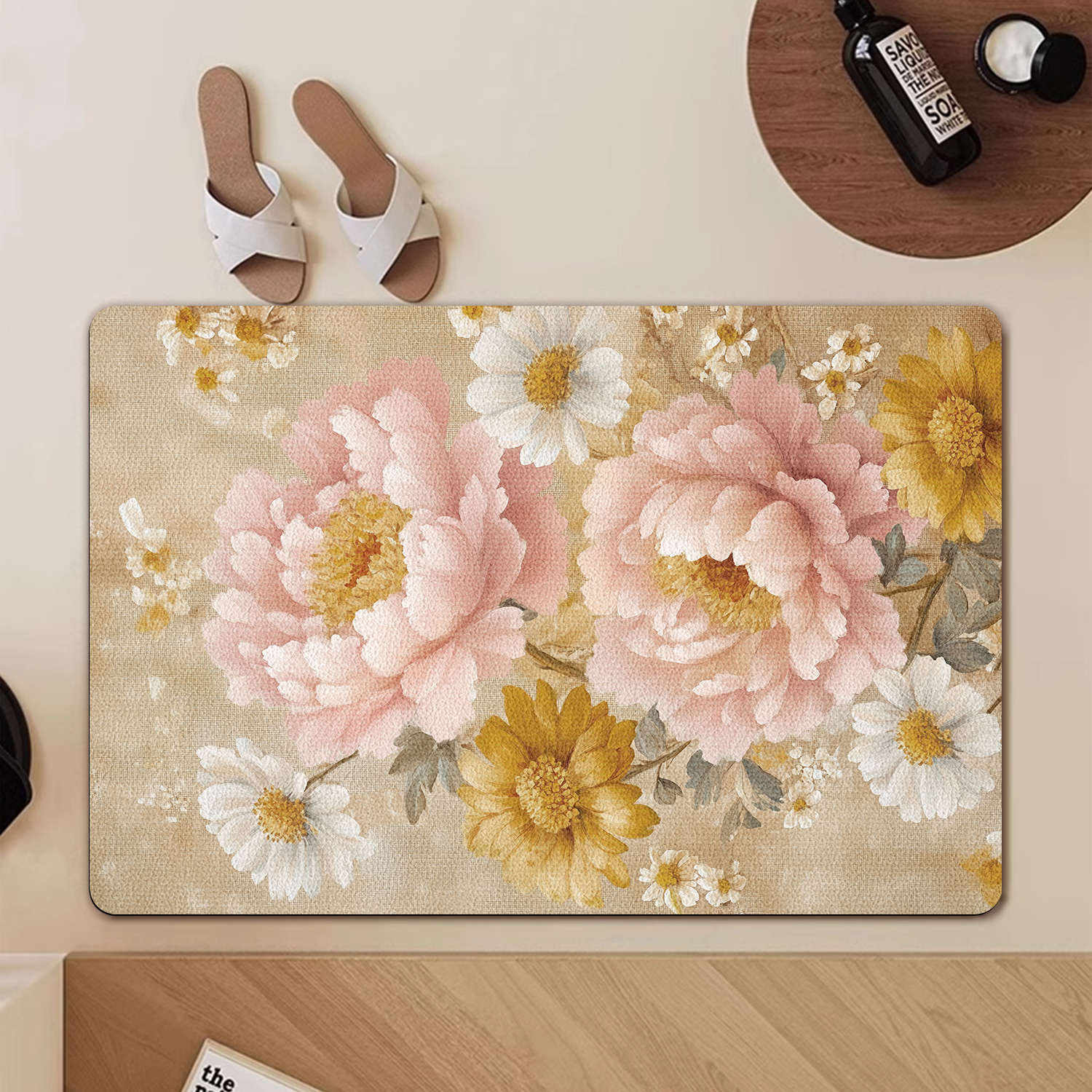 

Килимки для ванної кімнати, водопоглинаючі, протиковзкі, витираючі, підкладки для ніг, умивальник, туалет, килимки для дверей туалету, діатомові водонепроникні, швидковисихаючі 80*120CM