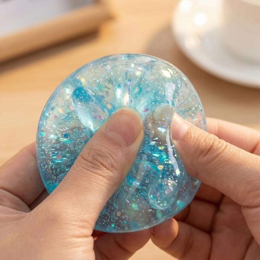 Colorful Maltose Animal Decompression Toy Gold Powder Kneading Tpr Rabbit Pinch Toy Hedgehog Ball Slow Rebound