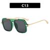  New Retro Square Sunglasses Double Bridges UV400 Fashion Designer Shades for Men And Women Gradient Sun Glasses