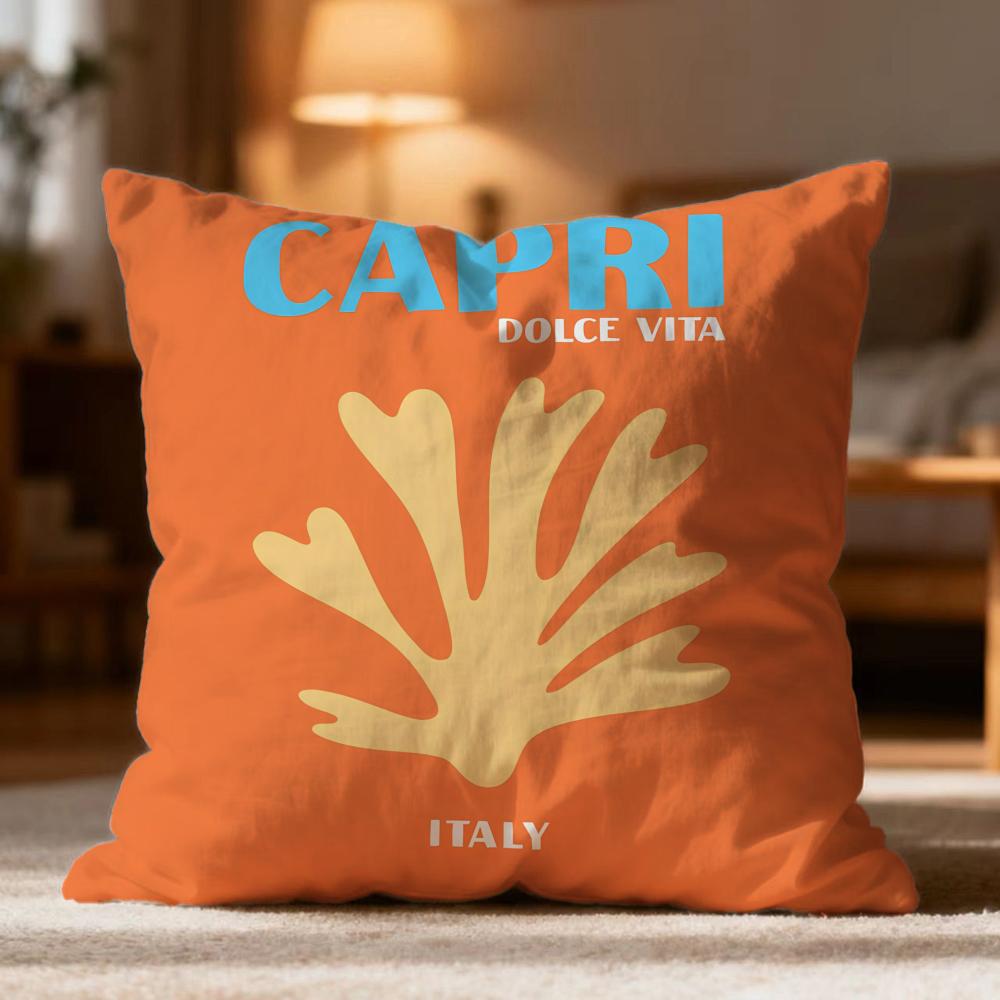 Hot T-Ttravel Vacationer Cushion Cover Soft Washable Pillow Case Multi-Scene For Couch Bed Travel Office Use