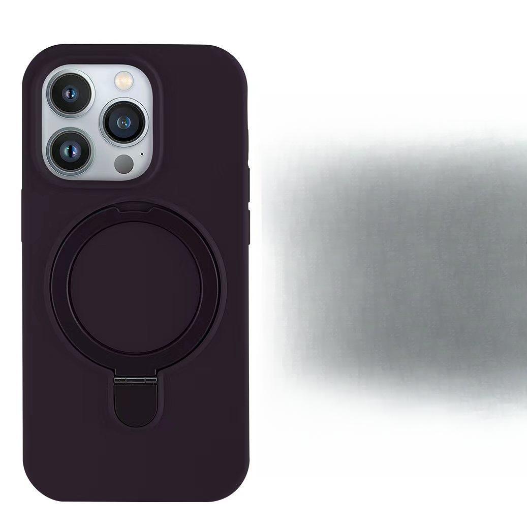 

Применимо к Apple 16promax Большое отверстие Жидкий силикон Точка опоры Магнитный присосочный кронштейн Чехол для мобильного телефона Защитный чехол для iPhone 14 iPhone 11