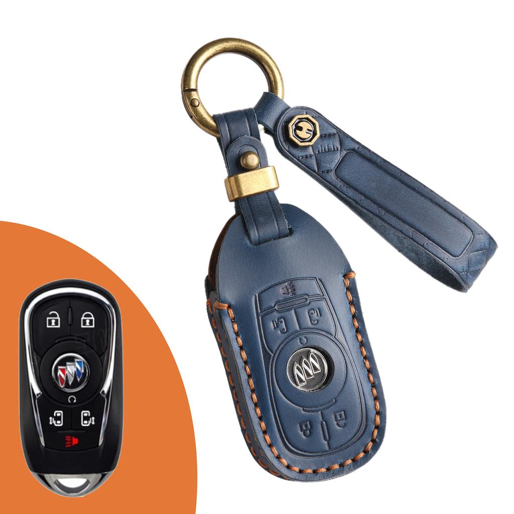 Coprichiave retrò in pelle per Buick GL8 Regal LaCrosse Envision borsa per chiave auto retrò fatta a mano