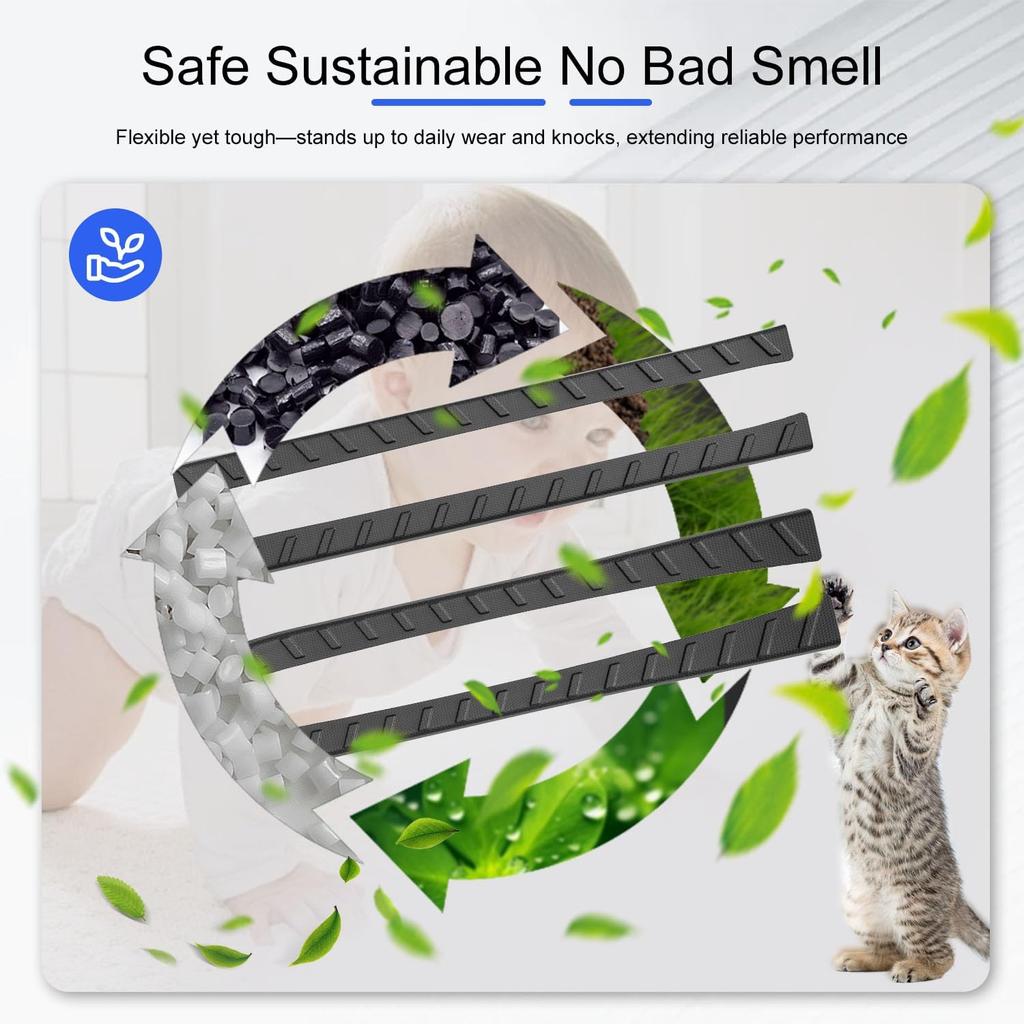 Exterior Door Sill Protector Compatible With -2025 Dodge Ram 1500 Car Sill Guard TPE Car Door Protector Replacement For -2025 Dodge Ram 1500