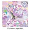 50 Pink Pastel Magical Girl Heart Cartoon Stickers – Waterproof Decorative for Journals & Water Bottles