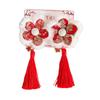 Festive Red New Year Headdress for Girls