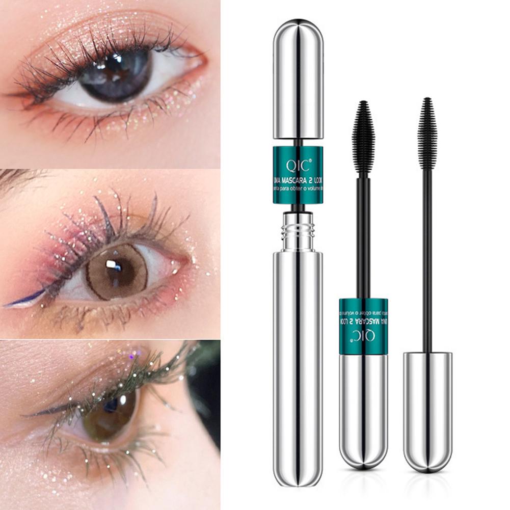 QIC Non Brush Mascara Head Curling Zhušťující Double Eye Cosmetic