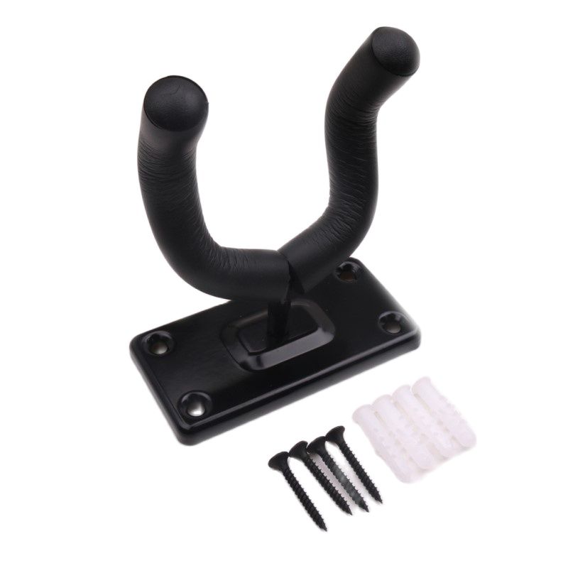 Guitar Wall Mount Hook Holder Racks Violin Hanger Stand Rack Bracket Display for Guitar Bass Skateboarding Easy To Install+Screw