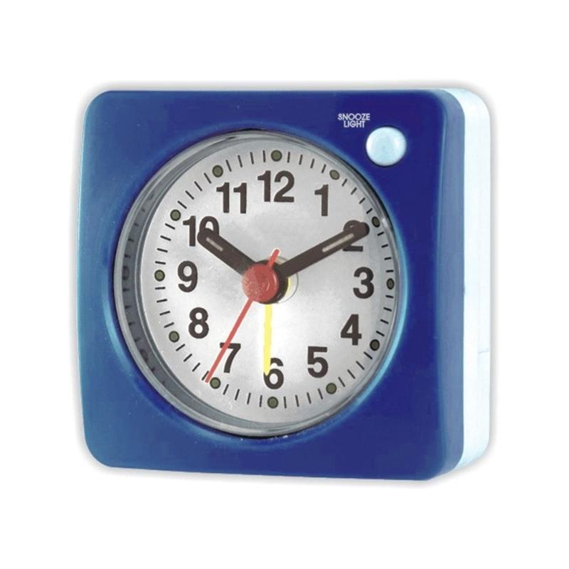 Travel Alarm Clock With Quiet Operations And Snoozes Modes Desk Clock For Business Trip Vacation for Heavy Sleep