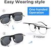 Polarized Clip On Sunglasses Anti-Glare Flip Up Photochromic Polarised Sunglasses for Driving Travel GZW