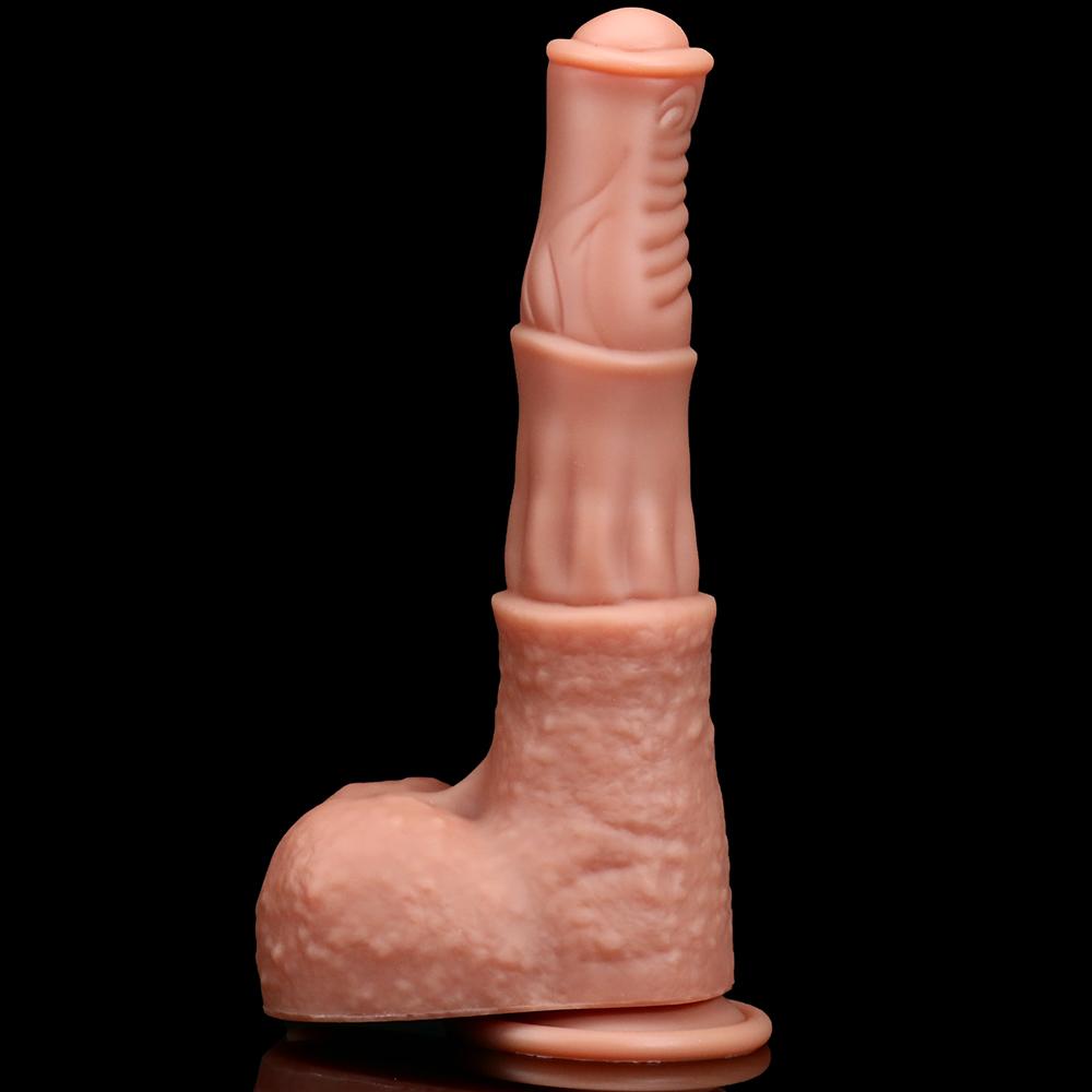 Silica Gel Riesiger realistischer weicher Dildo Penis Billiger kleiner Analdildo Silikon Saugnapf Masturbatoren Butt Plug Spielzeug für Frauen Ring Penis