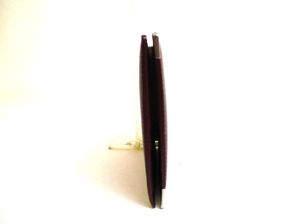 Authentische Cartier Must de Cartier Bordeaux Leder Bifold Geldbörse #b133 Geöffnete Schachtel