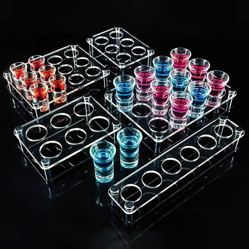 32/38mm Wine Cup Holder Transparent Cup Serving Tray Supplies Shelf Acrylic Cup Holder  Party