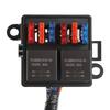 Wasserdichtes 12V Relais-Sicherungskasten-Set mit vorverdrahtetem Design, geeignet für PKW, LKW, Boote und marine Automobilanwendungen