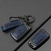 For VOLKSWAGEN VW VW Zinc Alloy Leather Car Key Case Cover For Volkswagen Tiguan MK2 Magotan Passat B8 CC Shell Fob key chain Ac