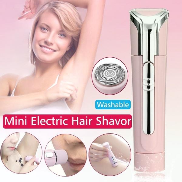 Buy Women's Mini Electric Razor Painless Facial Hair Remover Shaver Face Care Waterproof Body