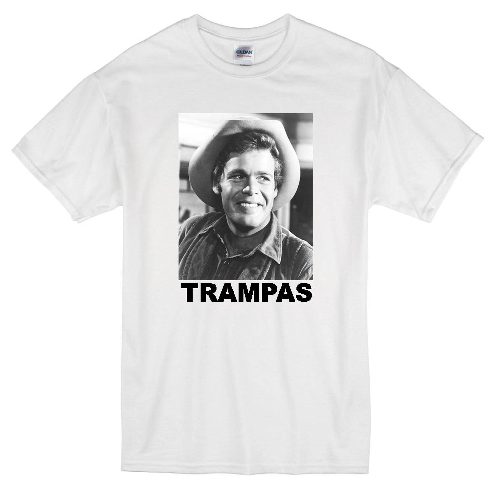 

TRAMPAS THE VIRGINIAN DOUG McCLURE JAMES DRURY RETRO 1960 S TV WHITE T-shirt S