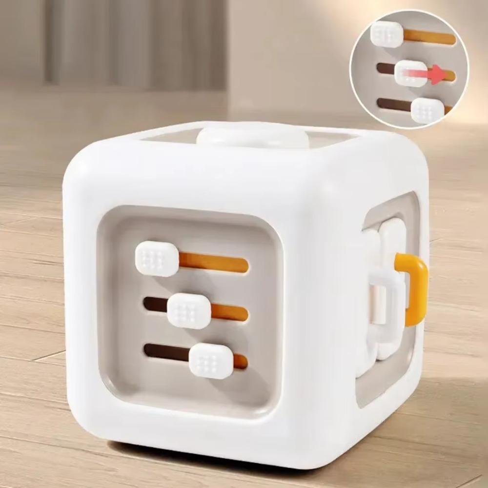 Plastic 6 in 1 Montessori Cube Toy Fall-resistant Montessori Educational Toy Brain Skill Training