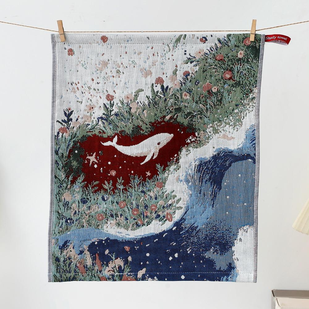 

Cute 34x40cm Large Hand Towel 4 Layer Cotton Gauze Decorative Kitchen Towel Quick Dry Tea Towel Children Kids