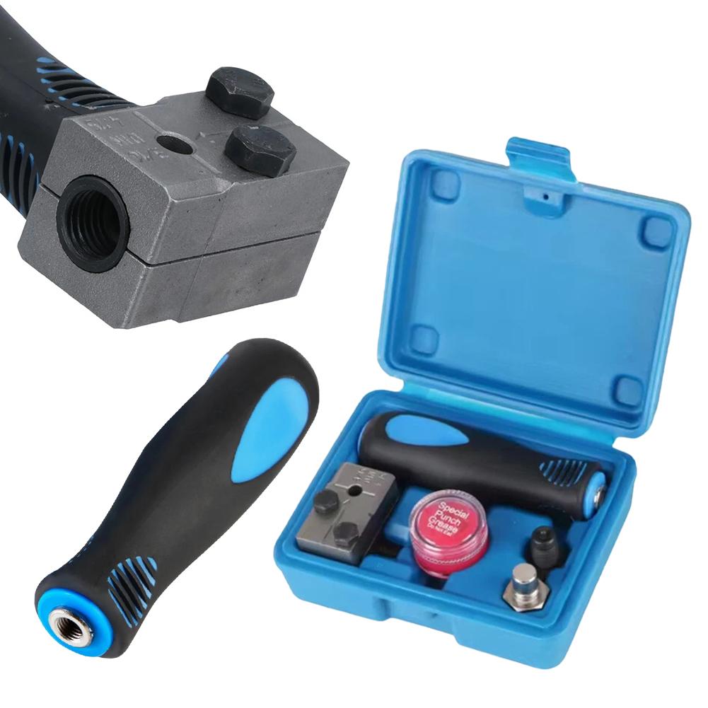 3/16In Brake Line Flaring Tool Kit Lasting Brake Lines Repairing Tool Kit Brake Flare Tool Kit for Motorcycle Automotive Truck
