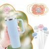 Cute Soft Rubber Cloud Straw Cap, Food-grade Silicone Dust-proof and Leak-proof, Suitable for 10mm Straws