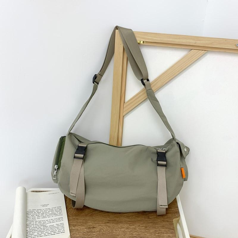 Lightweight Japanese Ins Functional Tooling Bag Trendy Men's Crossbody Bag Large Capacity Shoulder Bag Sports Fitness Bag Women's Backpack