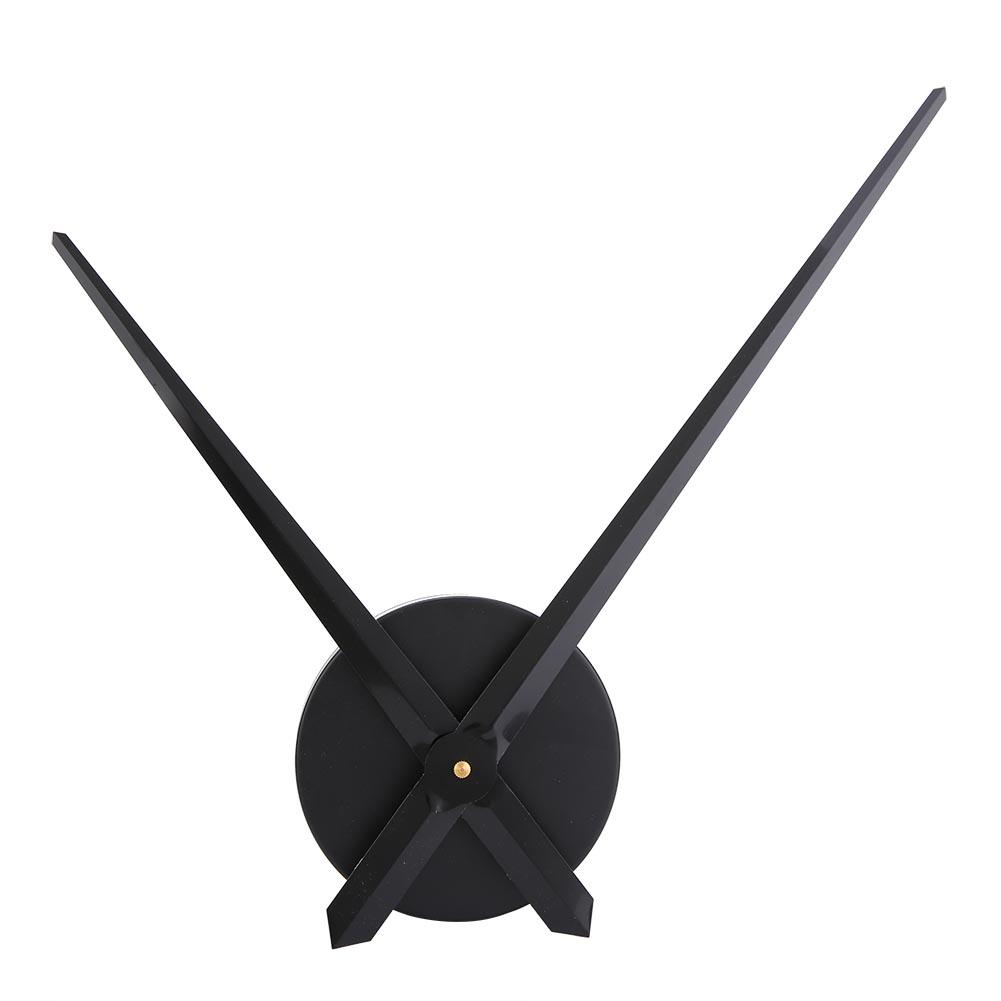 DIY Acrylic 3D Wall Clock Sticker Big Watch Wall Modern Home Office Room Decor Black